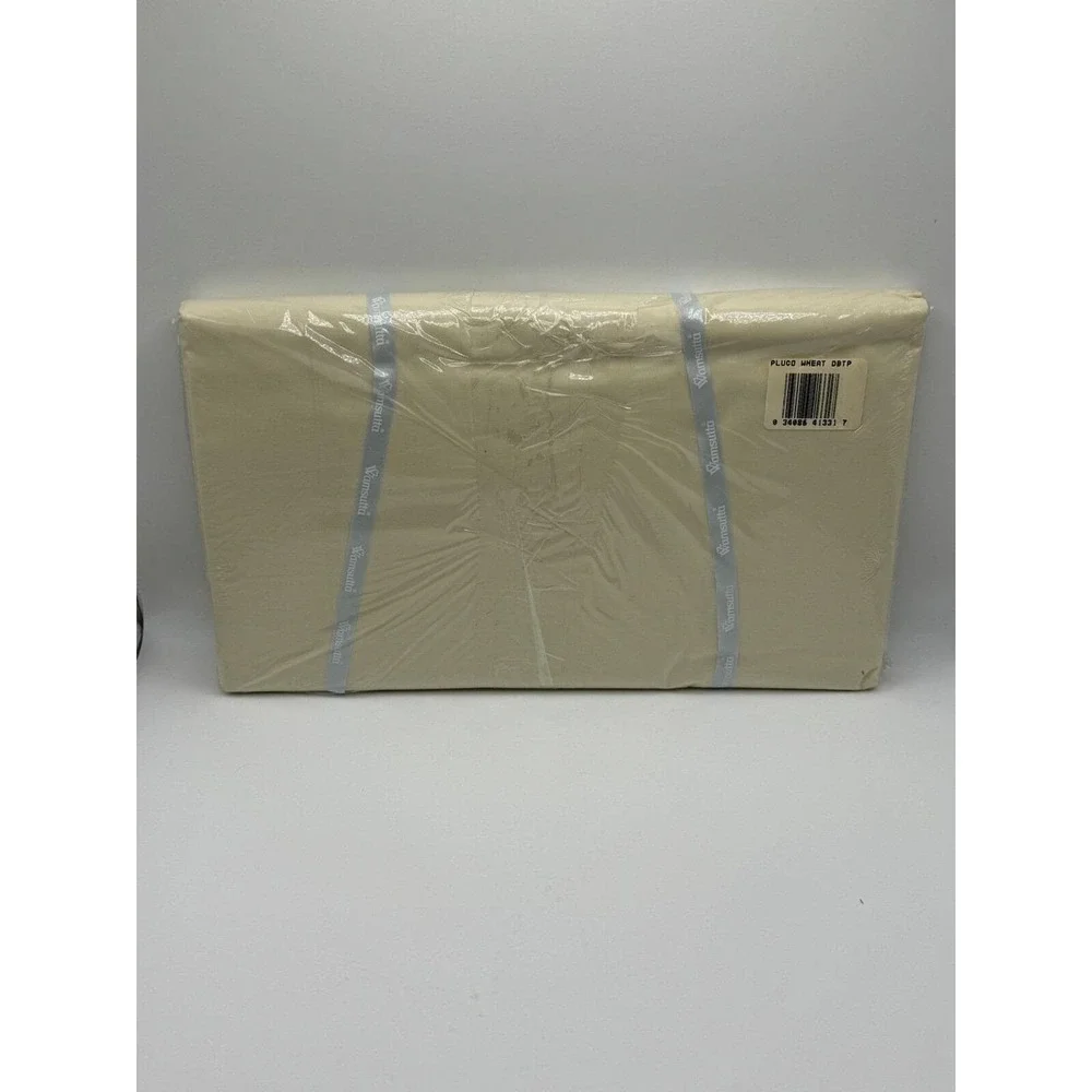 Wamsutta Full Flat Sheet Supercale Plus Wheat 200 Thread‎ Count Vintage NEW